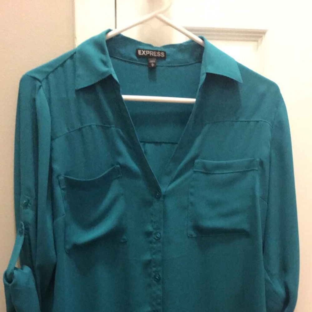 Express Turquoise Portofino Shirt